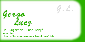 gergo lucz business card